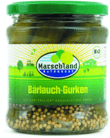 Artikelbild: Bioland Bio-Bärlauch-Gurken Gl. MARSCHLAND <strong>ausgelistet vom Lieferant am: 28.04.2024</strong>