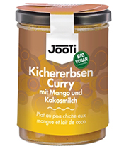 Kichererbsencurry mit Mango, Kokosmilch