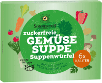 Artikelbild: Zuckerfreie Gemüsesuppe Suppenwürfel