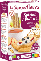 Artikelbild: Dickeres Bio Knusperbrot mit Getreide und Früchten