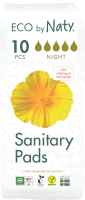 Artikelbild: Eco by Naty Binden Nacht, 10 Stück. 100% Kompostierbare Materialien. Vegan.
