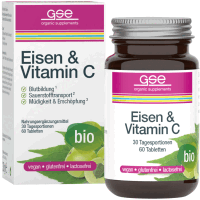 Artikelbild: Eisen & Vitamin C Complex (Bio), 60 Tbl. à 500 mg