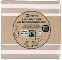 Artikelbild: 2 memo Geschirrtücher aus Bio-Baumwolle