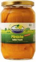 Artikelbild: Bio-Pfirsiche, halbe Früchte 720 ml Gl. MARSCHLAND