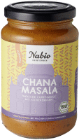 Artikelbild: Nabio Asia Sauce Chana Masala indische Currysauce mit Kichererbsen