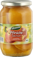 Pfirsiche, halbe Frucht,, entsteint