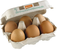 Eier Demeter gepackt