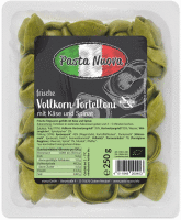 Vollkorn-Tortelloni mit Käse und Spinat
