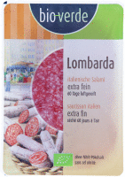 Lombarda Salami Aufschnitt aus Italien feiner Wurstteig, vom Schwein