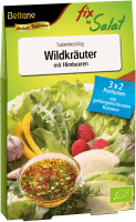 Salatfix Wildkr�uter mit Himbeeren
