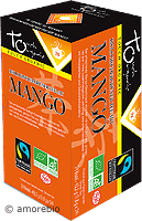 Grner Tee mit Mango