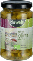 Artikelbild: Grüne Oliven ohne Stein mit frischen Kräuter