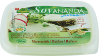 Soyananda Frischk�se Meerrettich - vegane Alternative zu Frischk�se aus fermentiertem BioSoya