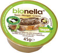 Artikelbild: bionella Nussnougat-Creme vegan HIH