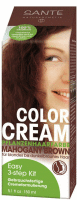 Color Cream Mahogany Brown