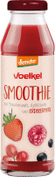 Smoothie mit Erdbeere, Himbeere und Johannisbeere