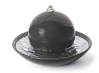 Duftbrunnen Rondo Dunkelgrau gl�nzend