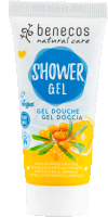 benecos Shower Gel MINI Sanddorn & Orange, 30 ml