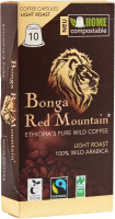 Bonga Red Mountain, Kapseln, Light Roast, kompostierbar