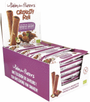 Crousty Roll Bio Kekse mit Kakao und Haselnussfüllung