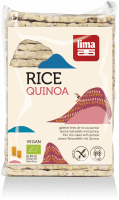 Artikelbild: Dünne Reiswaffeln mit Quinoa
