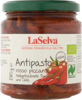 Antipasto rosso piccante-halbgetr.Tomaten und Chil