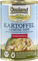 Kartoffel-Gem�se-Topf mit vegetarischen W�rstchen