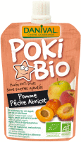 Fruchtmus Poki Bio Apfel, Aprikose, Pfirsich