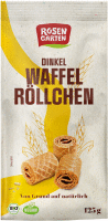 Artikelbild: Dinkel-Waffelröllchen Natur