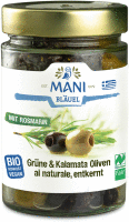 Artikelbild: MANI Grüne & Kalamata Oliven al naturale mit Rosma