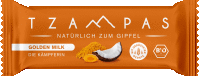 Artikelbild: TZAMPAS Energieriegel Golden Milk - Die Kämpferin. Natürlich zum Gipfel.